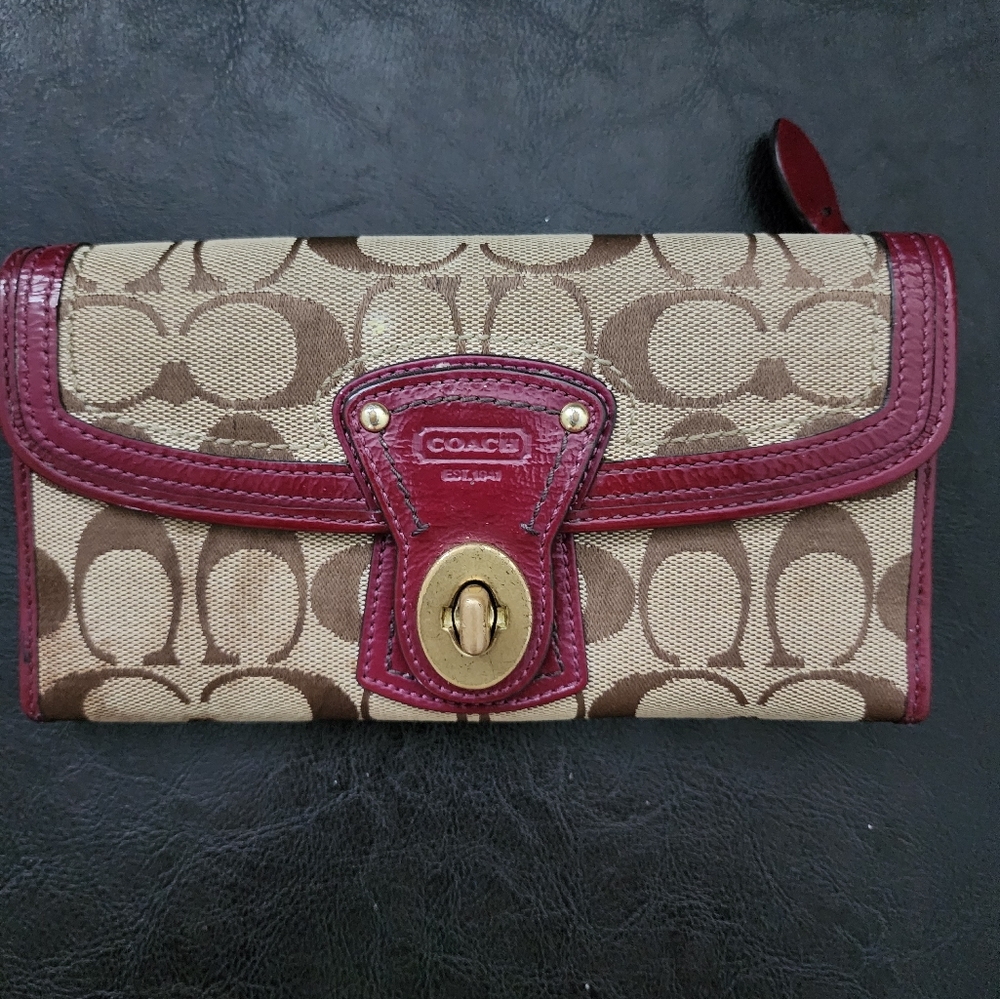 Coach Tri-fold wallet.
